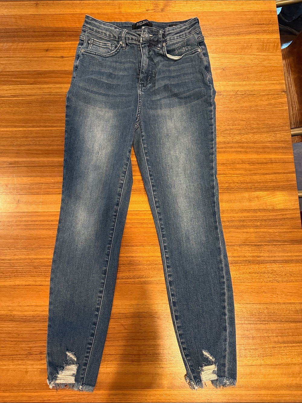Judy Blue Skinny Fit Jeans Medium Wash High Waist Stretch Denim Womens 7/28